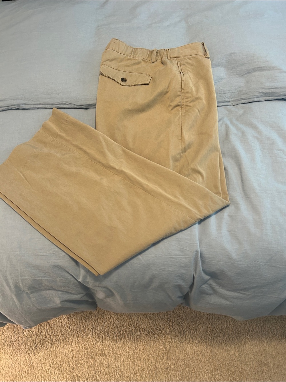 Banana Republic womens Classic Tan Chino Pants wide leg